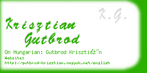 krisztian gutbrod business card